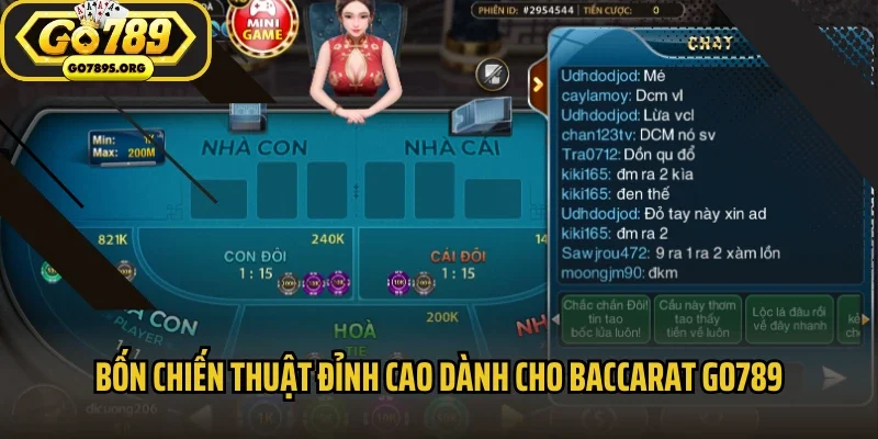 Bốn chiến thuật đỉnh cao dành cho baccarat GO789