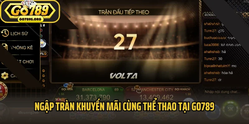 Ngập tràn khuyến mãi cùng thể thao tại GO789
